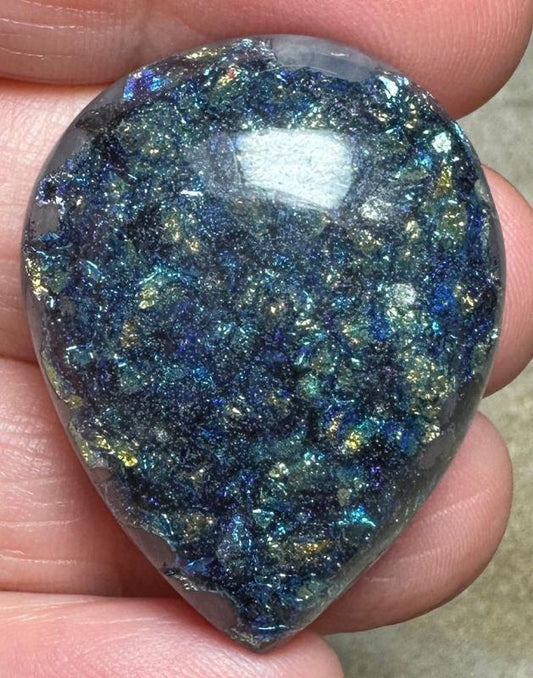 Teardrop 35x27mm Fairy Opal Cabochon 29