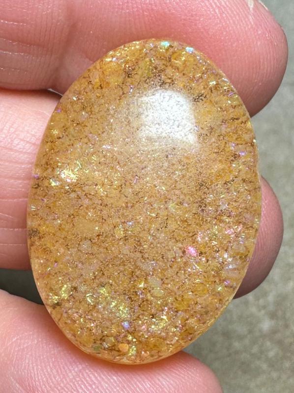 Oval 31x22mm Fairy Opal Cabochon 32