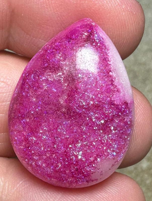 Teardrop 28x20mm Fairy Opal Cabochon 42