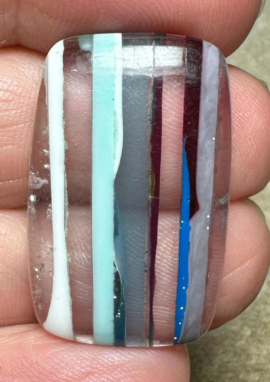 Rectangle 30x19mm Surfite Cabochon 09