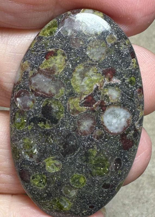 Oval 45x28mm Epidote Cabochon 10