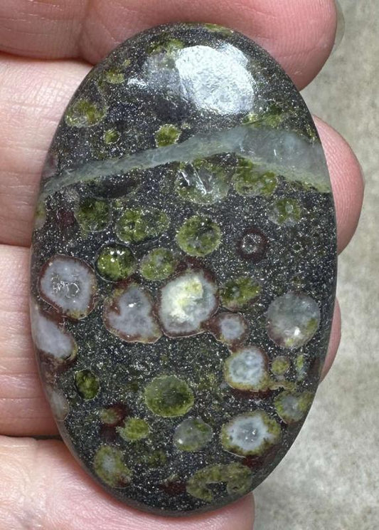 Oval 46x28mm Epidote Cabochon 11