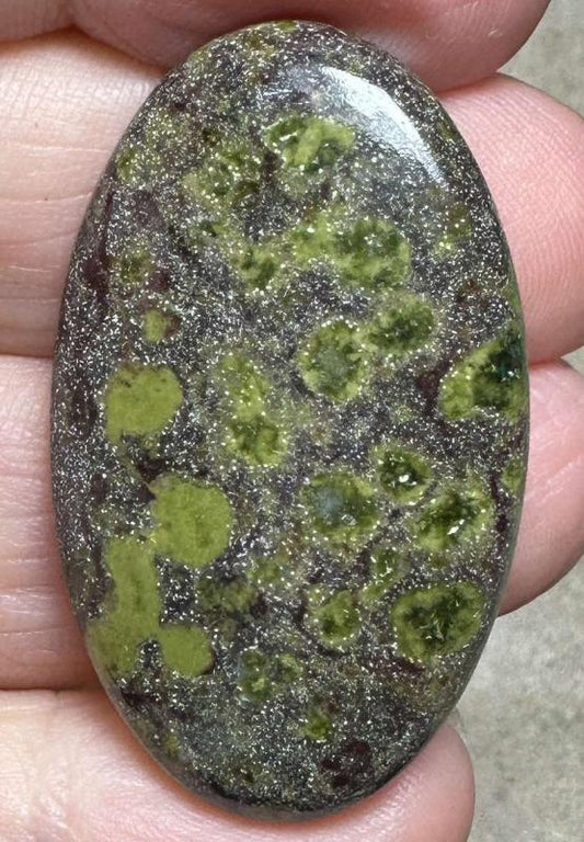 Oval 39x23mm Epidote Cabochon 25