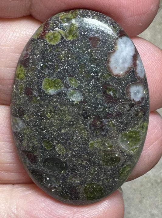 Oval 37x26mm Epidote Cabochon 31