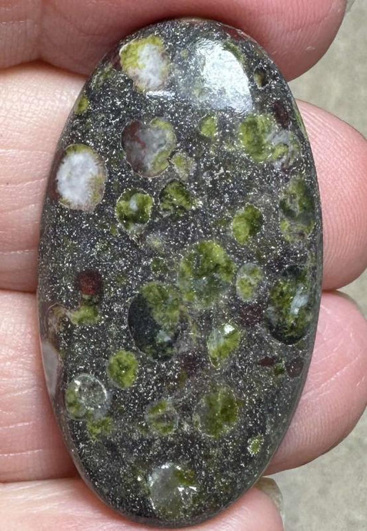 Oval 39x21mm Epidote Cabochon 33