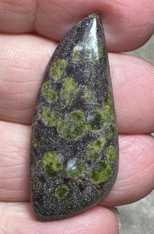 Freeform 40x17mm Epidote Cabochon 37