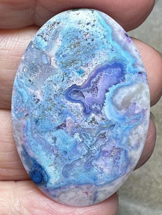 Oval 40x26mm Indonesian Crazy Lace Jasper Cabochon 23