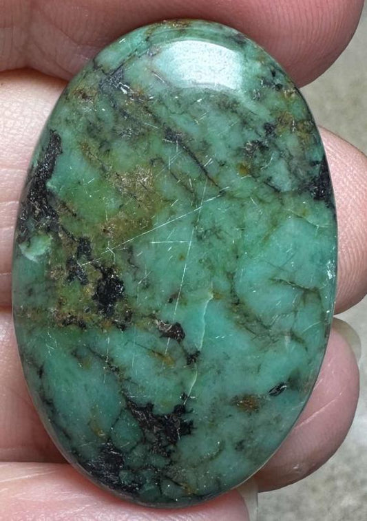 Oval 34x22mm African Turquoise Cabochon 32