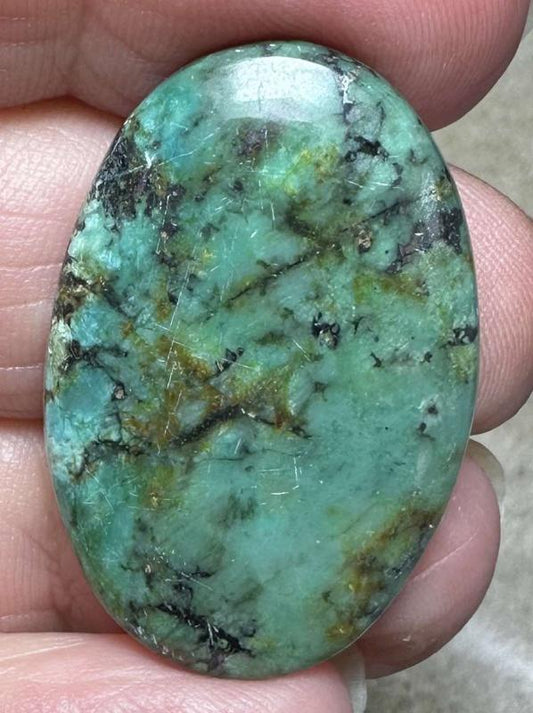 Oval 33x22mm African Turquoise Cabochon 33