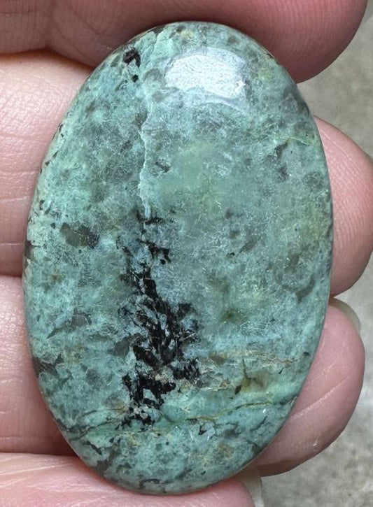 Oval 35x22mm African Turquoise Cabochon 34