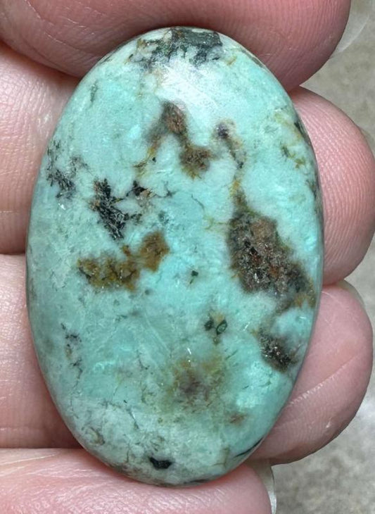 Oval 31x20mm African Turquoise Cabochon 35