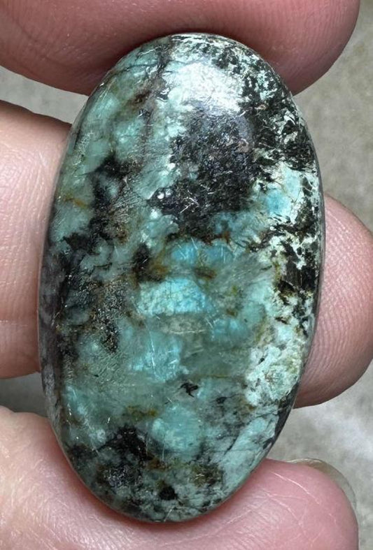 Oval 31x18mm African Turquoise Cabochon 39