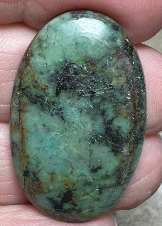 Oval 34x21mm African Turquoise Cabochon 43