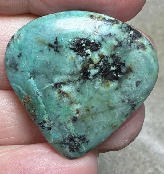 Teardrop 29x29mm African Turquoise Cabochon 49