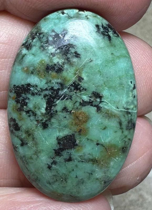 Oval 31x21mm African Turquoise Cabochon 60
