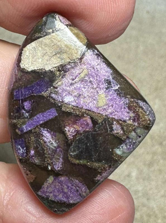 Freeform 35x25mm Mohave Atlantasite Cabochon 16