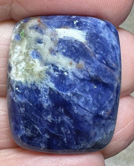 Rectangle 27x22mm Lightening Sodalite Cabochon 06
