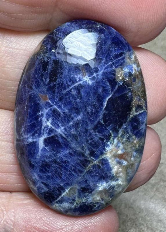 Oval 38x25mm Lightening Sodalite Cabochon 08
