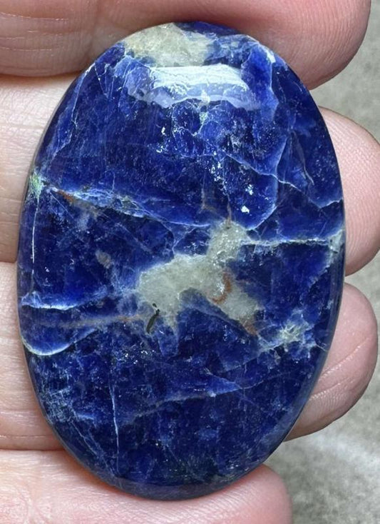 Oval 40x27mm Lightening Sodalite Cabochon 10