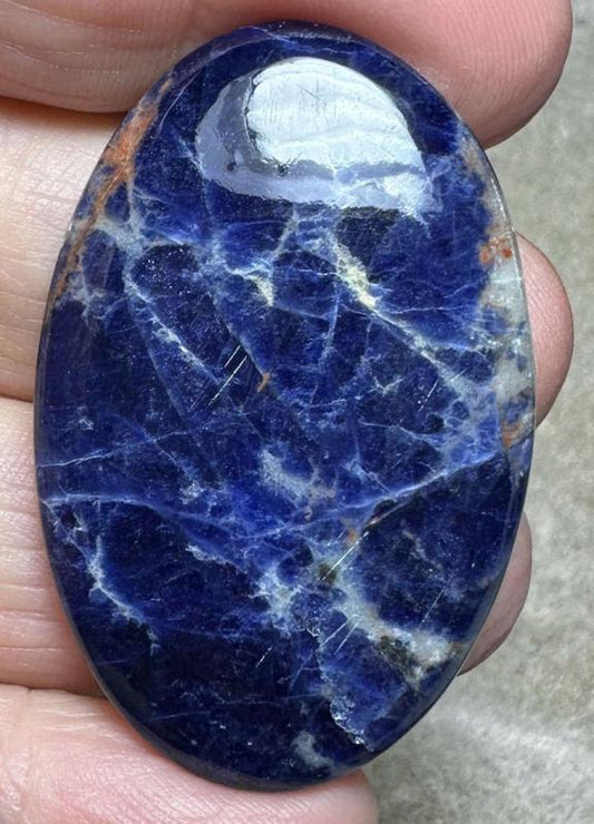 Oval 44x28mm Lightening Sodalite Cabochon 14