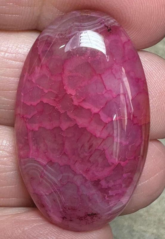 Oval 36x22mm Dragon Vein Agate Cabochon 40