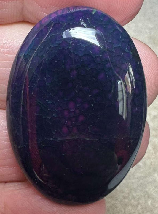 Oval 39x27mm Dragon Vein Agate Cabochon 41