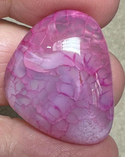 Freeform 29x23mm Dragon Vein Agate Cabochon 42
