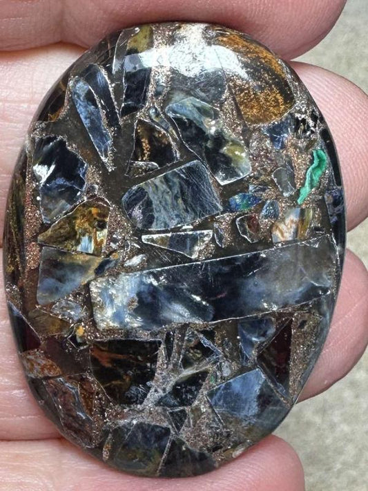 Oval 39x28mm Mohave Pietersite Cabochon 05