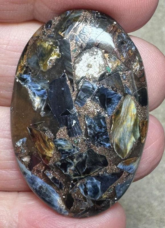 Oval 39x26mm Mohave Pietersite Cabochon 08