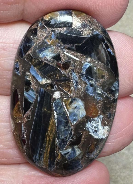 Oval 39x24mm Mohave Pietersite Cabochon 11