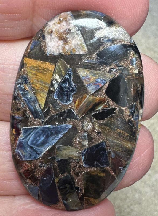 Oval 41x26mm Mohave Pietersite Cabochon 16