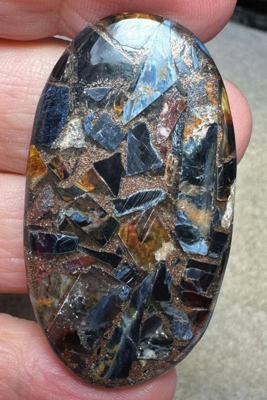 Oval 50x27mm Mohave Pietersite Cabochon 17