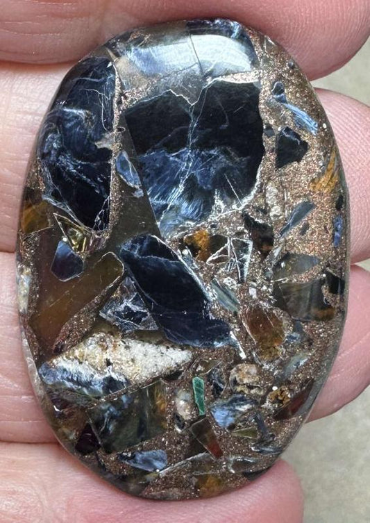 Oval 41x28mm Mohave Pietersite Cabochon 19
