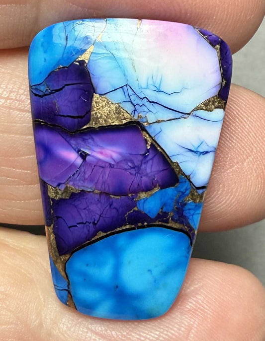 Freeform 30x20mm Ice Dahlia Cabochon 05