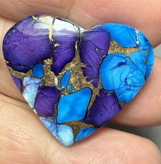 Heart 26x30mm Ice Dahlia Cabochon 29