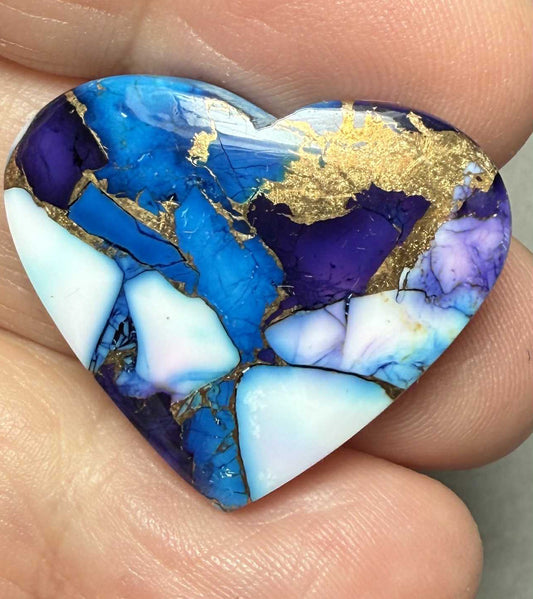 Heart 24x27mm Ice Dahlia Cabochon 01