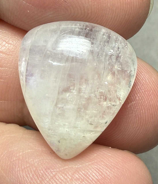 Teardrop 20x18mm Rainbow Moonstone Cabochon 05