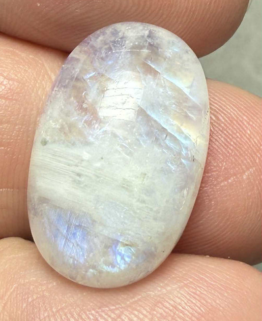 Oval 22x14mm Rainbow Moonstone Cabochon 06