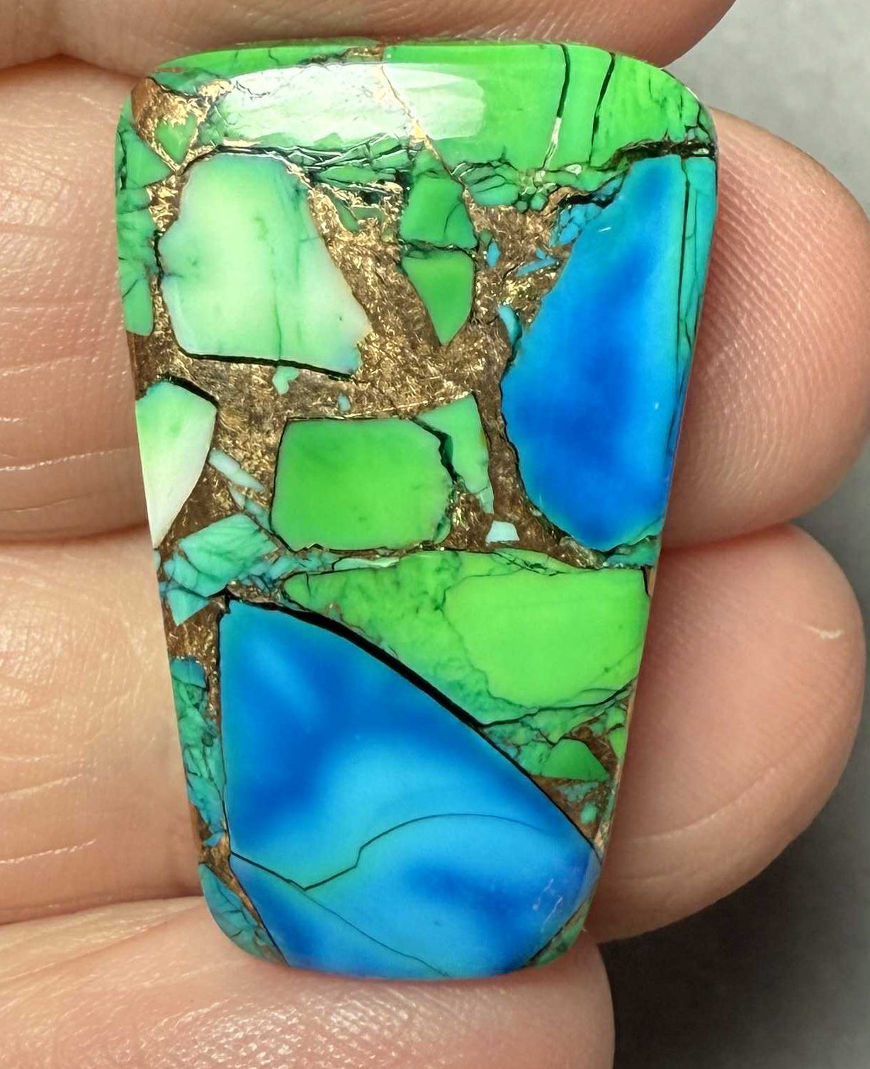 Freeform 29x18mm Peacock Dahlia Cabochon 26