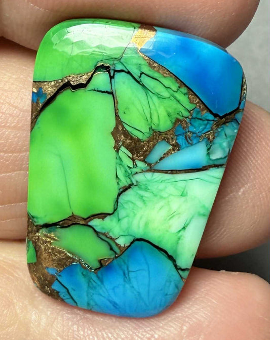 Freeform 26x18mm Peacock Dahlia Cabochon 28