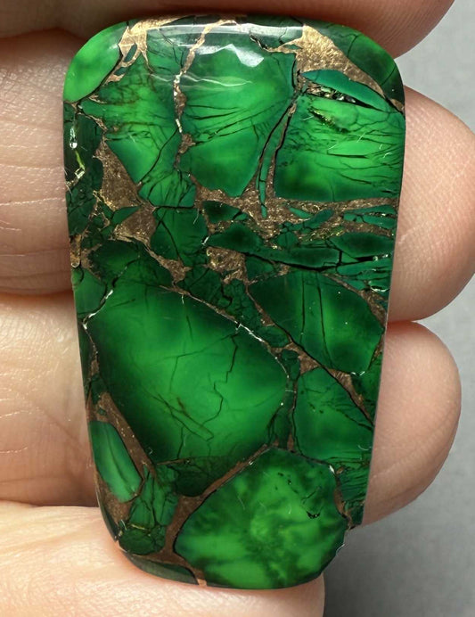 Freeform 33x19mm Forest Dahlia Cabochon 22