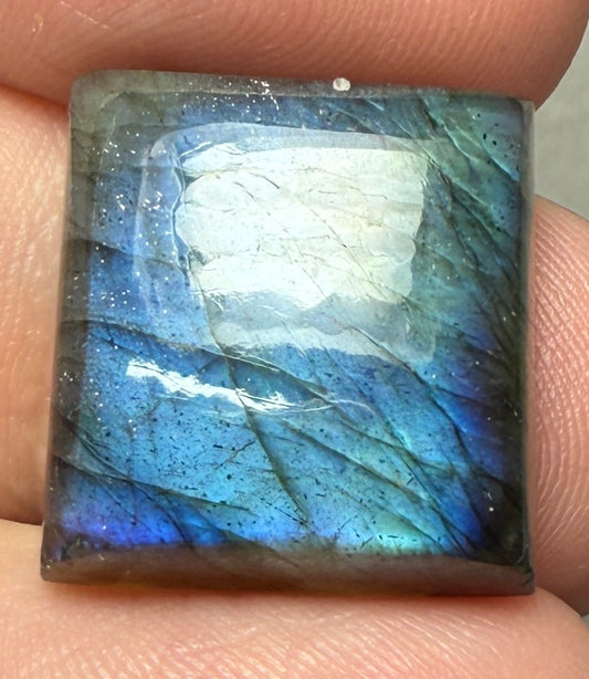 Rectangle 18x17mm Labradorite Cabochon 14