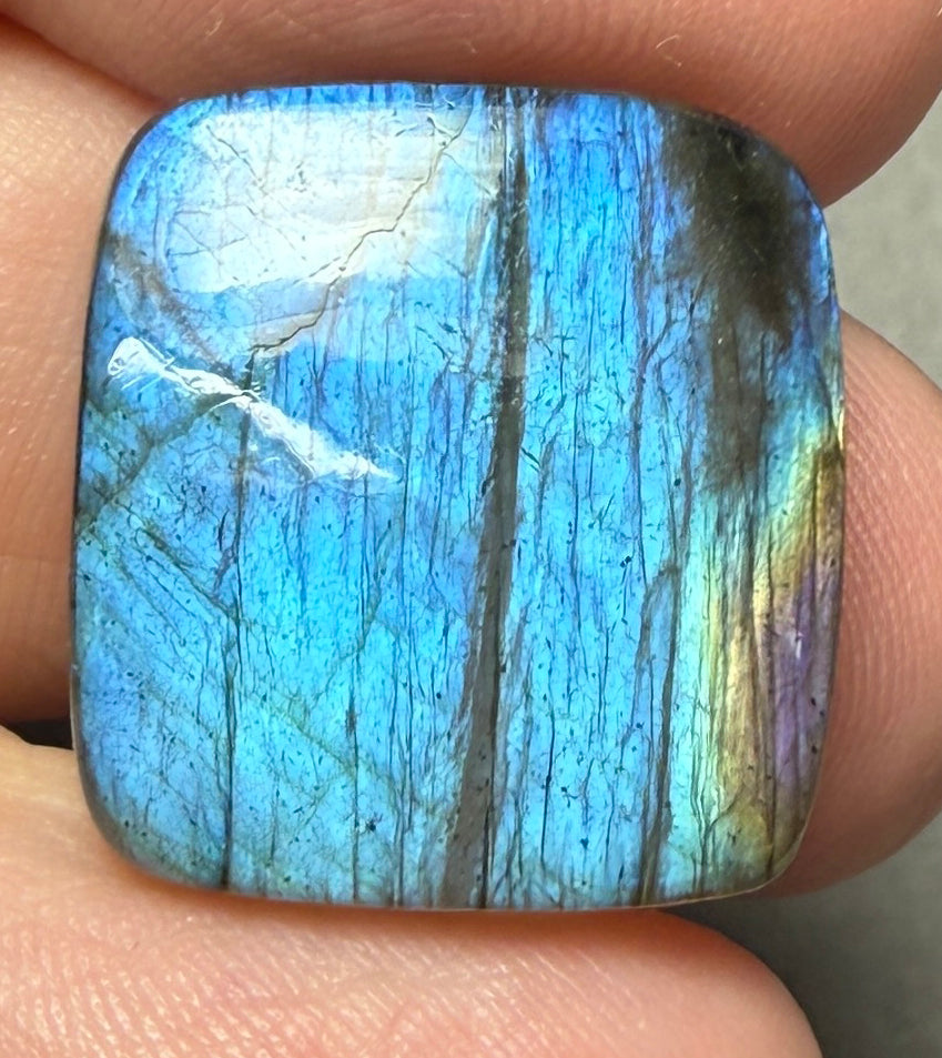 Rectangle 19x18mm Labradorite Cabochon 30