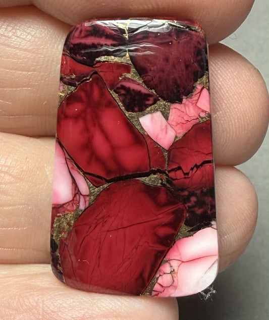 Freeform 30x18mm Rose Dahlia Cabochon 14