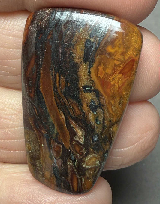 Freeform 34x21mm Inferno Jasper Cabochon 02