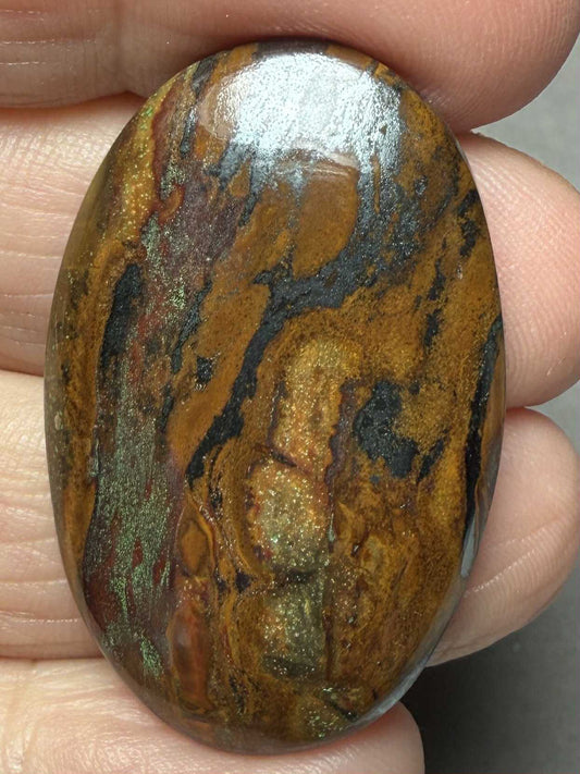 Oval 38x24mm Inferno Jasper Cabochon 13