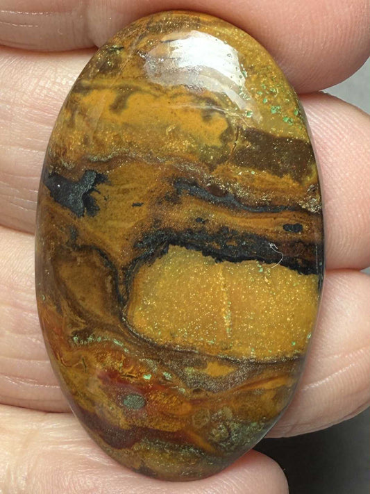 Oval 38x24mm Inferno Jasper Cabochon 17