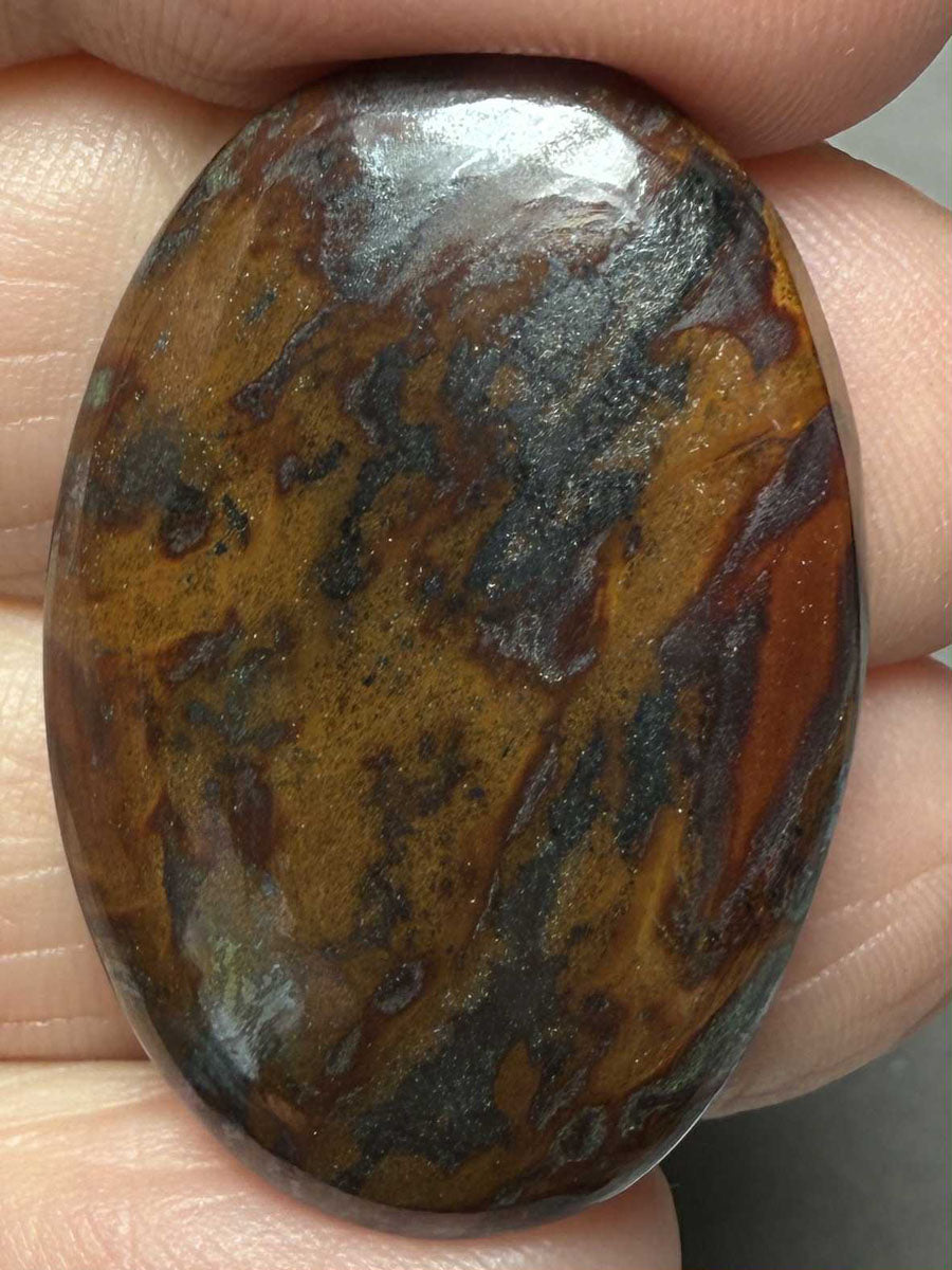 Oval 33x22mm Inferno Jasper Cabochon 19