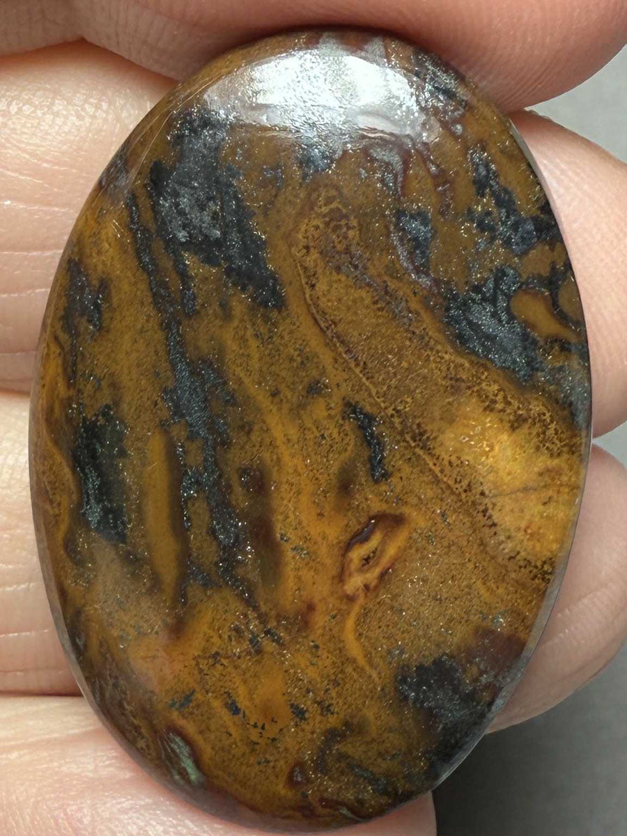 Oval 35x23mm Inferno Jasper Cabochon 21
