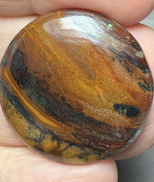 Round 30x30mm Inferno Jasper Cabochon 25